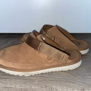 UGG Tan Suede Slip-On Shoes
